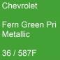 Preview: Chevrolet, Fern Green Pri Metallic, 36 / 587F.